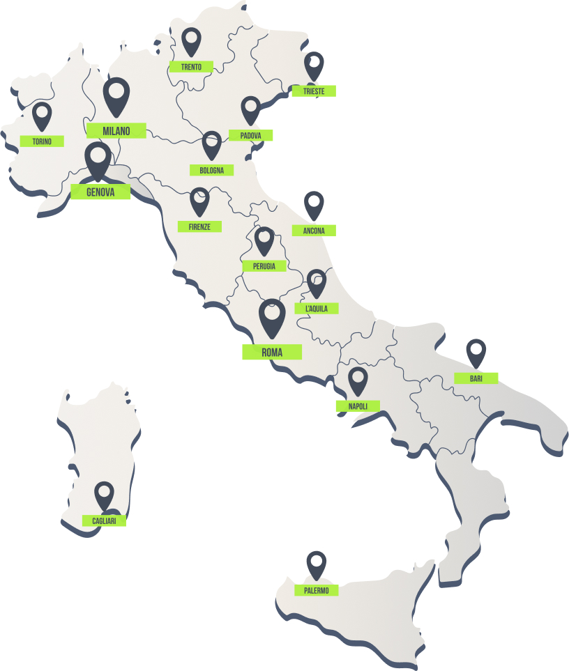 mappa italia partner revello